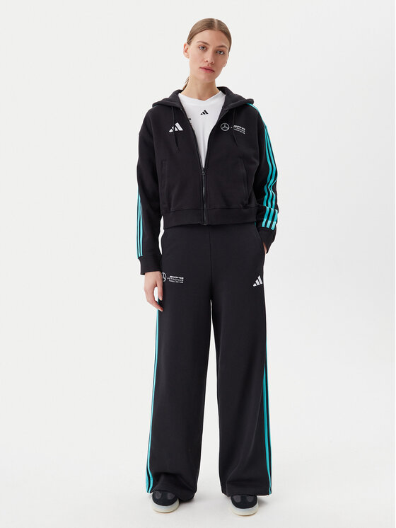 adidas adidas Donji dio trenerke Mercedes - AMG Petronas Formula One Team DNA JV5432 Crna Regular Fit
