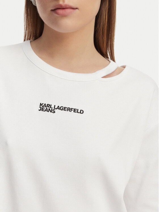 Karl Lagerfeld Jeans Karl Lagerfeld Jeans T-shirt B2W17077 Bijela Regular Fit