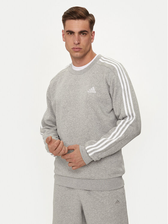 adidas Mikina Essentials IJ6470 Sivá Regular Fit