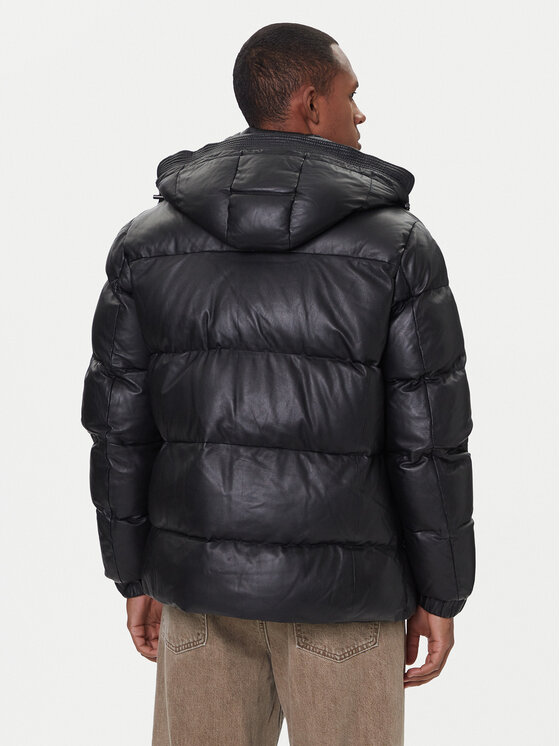 Milestone Milestone Шкіряна куртка Mortimer 531040 21340 Чорний Regular Fit