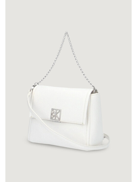 Calvin Klein Calvin Klein Τσάντα EMBLEM HW PEBBLE CROSSBODY 20 Λευκό