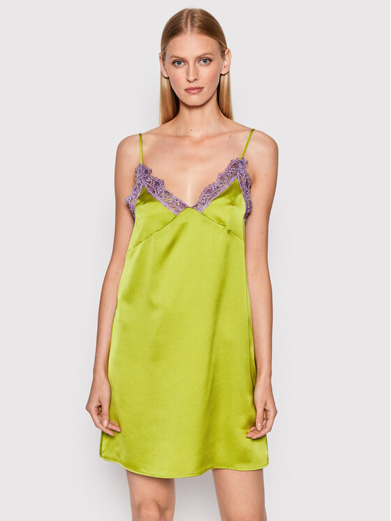 Abito da cocktail A1ESOG1000 Verde Regular Fit