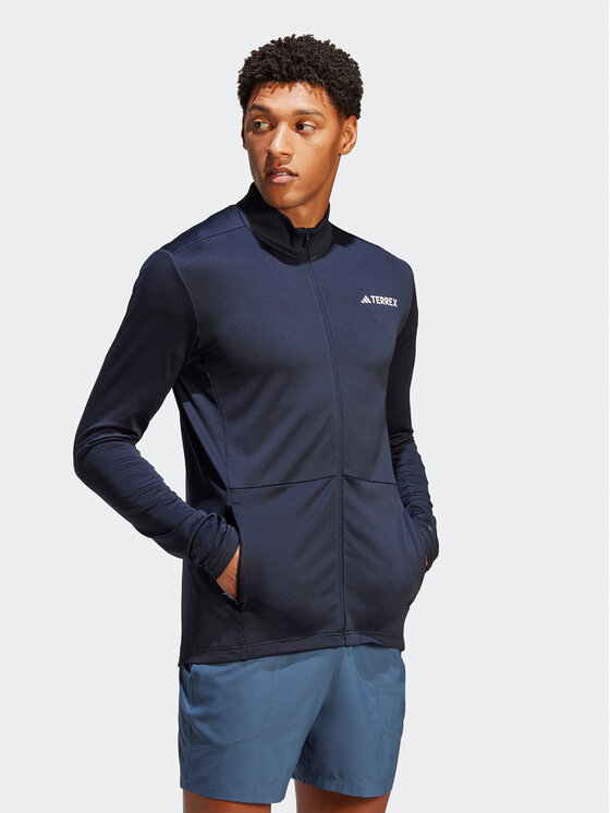 Adidas fleece jacket men's hot sale