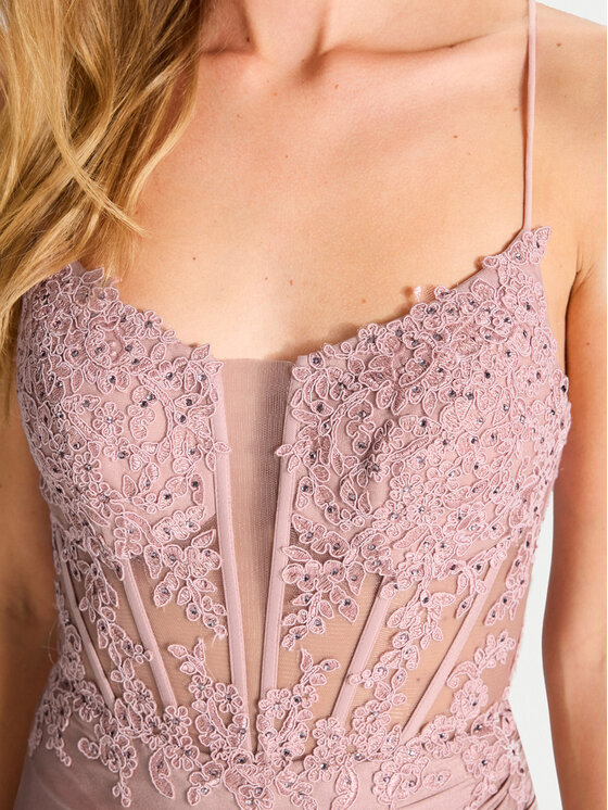 Hey Kyla Hey Kyla Abendkleid 5AI058HK Rosa Regular Fit
