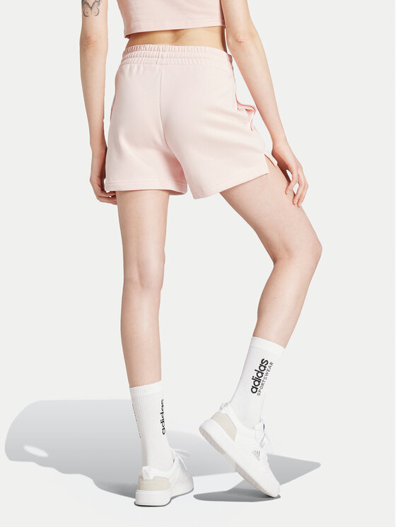 adidas adidas Sportske kratke hlače Essentials Small Logo JH3683 Ružičasta Loose Fit