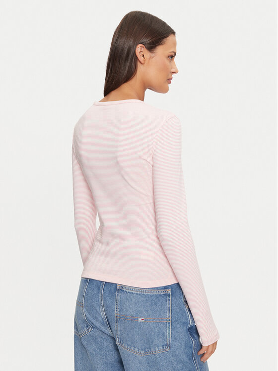 Tommy Jeans Tommy Jeans Bluza Essential DW0DW19043 Roza Slim Fit