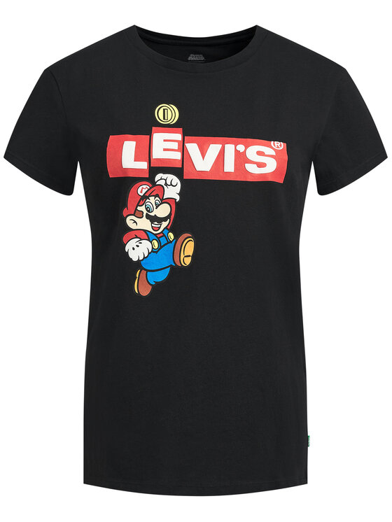Levi's® Levi's® T-Shirt SUPER MARIO 17369-0908 Μαύρο Regular Fit