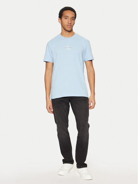 Calvin Klein Jeans Calvin Klein Jeans Póló Monologo J30J325649 Kék Regular Fit