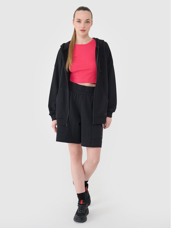 4F 4F Μπλούζα 4FRSS25TSWSF2152-20S Μαύρο Oversize