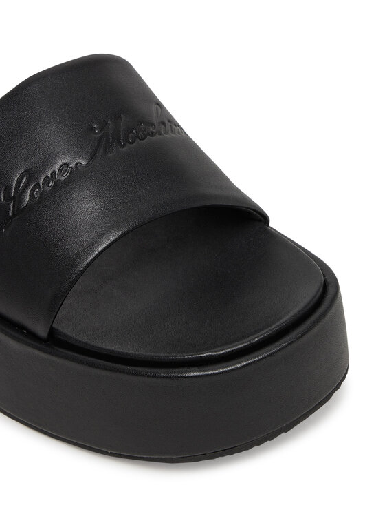 LOVE MOSCHINO LOVE MOSCHINO Klapki JA28177I0MIA0000 Czarny