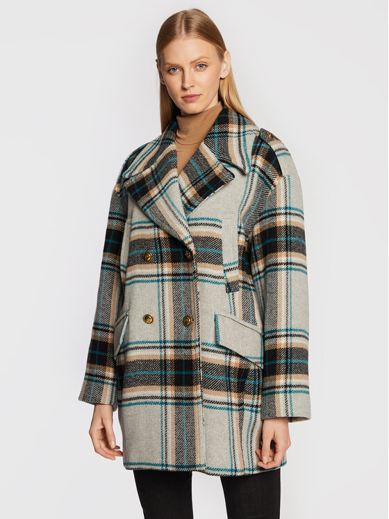 Pinko Palton de lână Cassandra 1G18CK 7638 Colorat Regular Fit