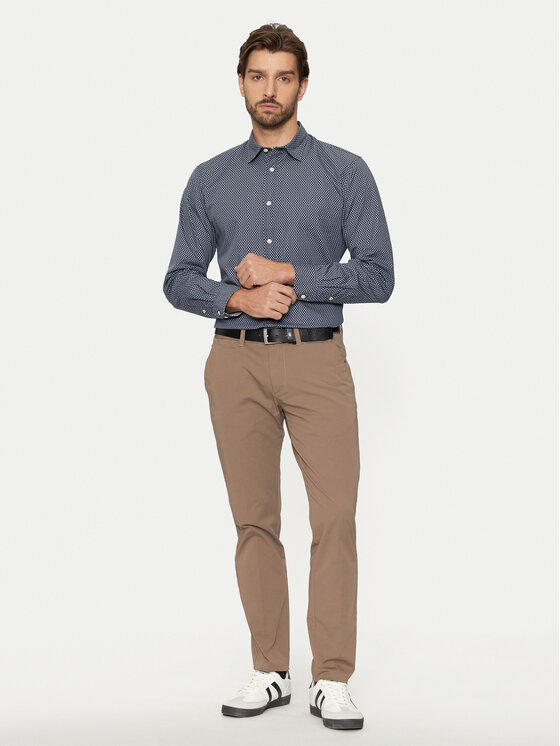 Jack&Jones Jack&Jones Πουκάμισο Matheo 12261090 Μαύρο Slim Fit