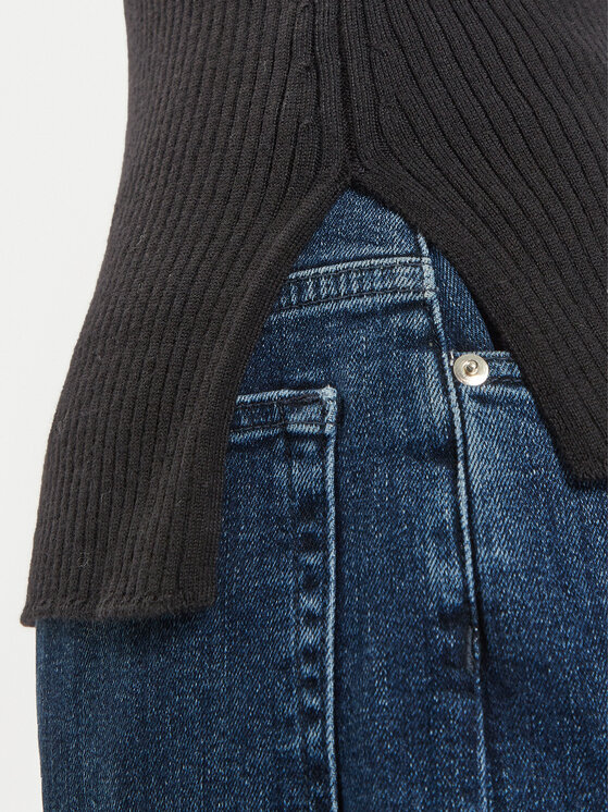IVY OAK IVY OAK Dolčevita Karo IO113030 Crna Slim Fit