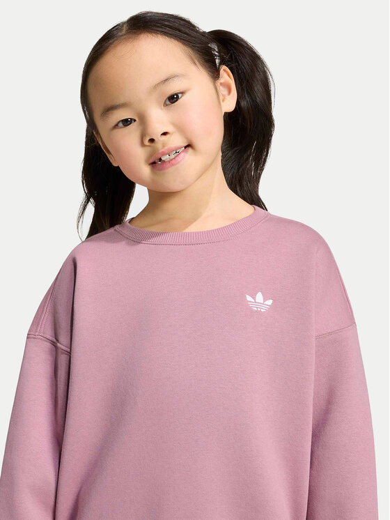 adidas adidas Dres Loose Crew Top & Wide Leg Pants Set KT2242 Różowy Relaxed Fit