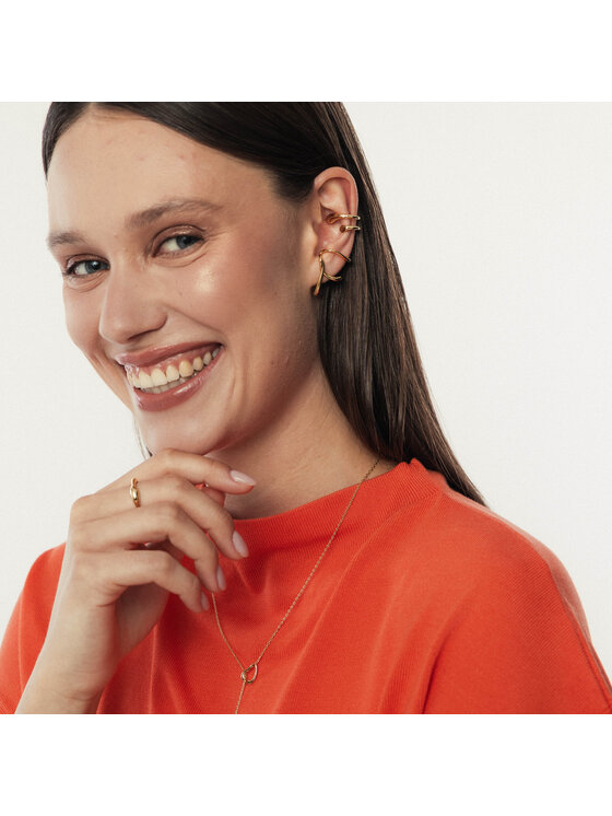 ANIA KRUK ANIA KRUK Nausznica MMRKM2590Z Żółte złoto