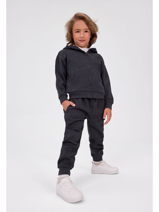 minoti minoti Komplet dresowy 33FLEECE292 Szary ciemny Regular Fit