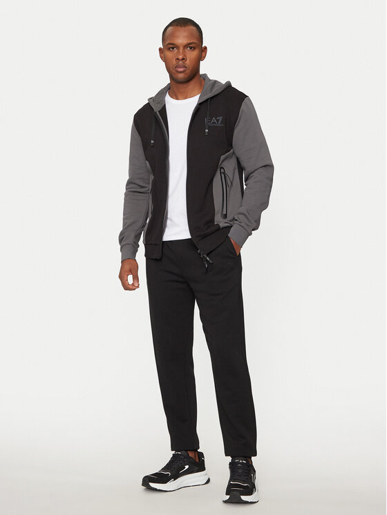 EA7 Emporio Armani EA7 Emporio Armani Džemperis 6DPM34 PJVTZ 1200 Juoda Regular Fit