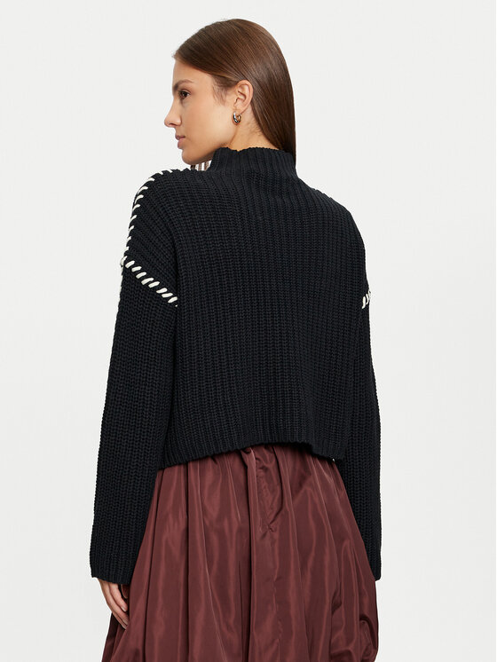 Vero Moda Vero Moda Sweater New Cream 10313514 Fekete Loose Fit