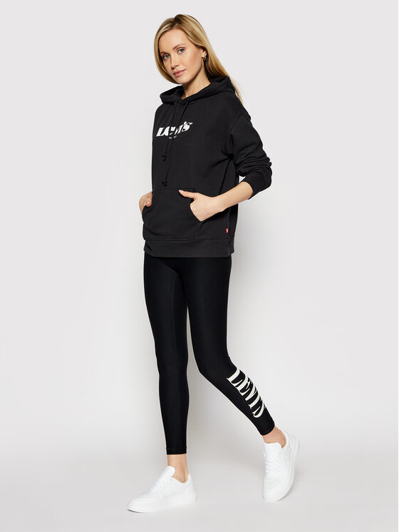 Leggings Logo 85894-0000 Nero Slim Fit