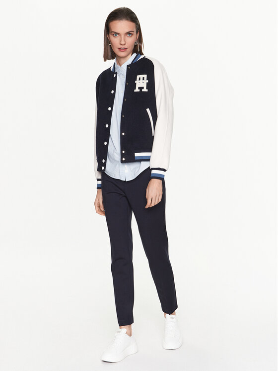 Tommy Hilfiger Tommy Hilfiger Μπόμπερ μπουφάν Varsity WW0WW38112 Σκούρο μπλε Regular Fit