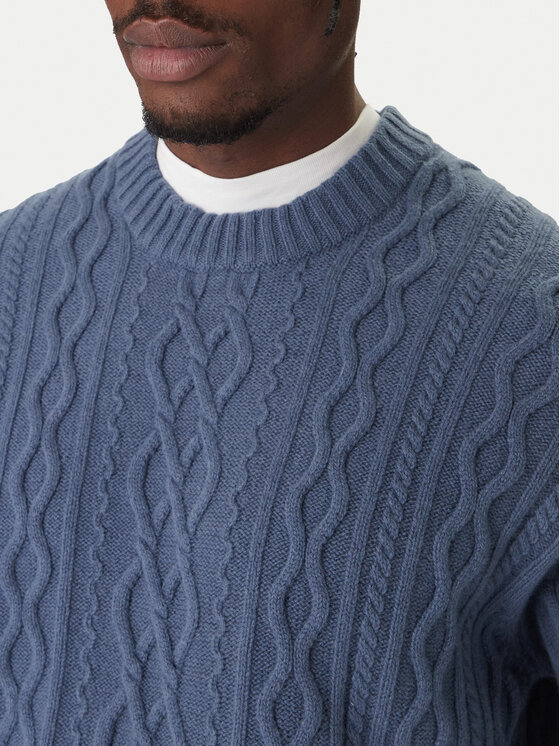 BOSS BOSS Pulover Kableto 50548689 Bleumarin Regular Fit
