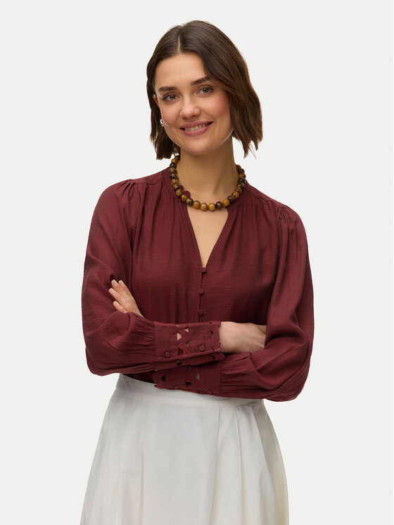 Vero Moda Vero Moda Ing Irina 10338396 Bordó Regular Fit