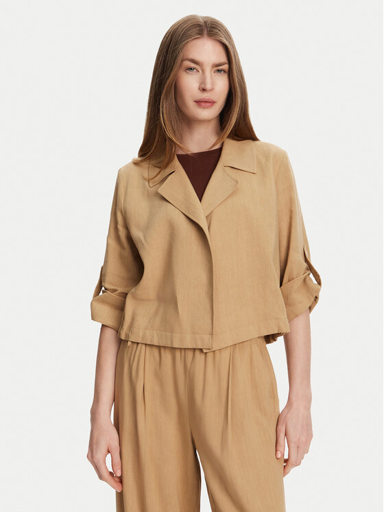 Marella Marella Giacca da abito Malibu 2513041055 Beige Relaxed Fit