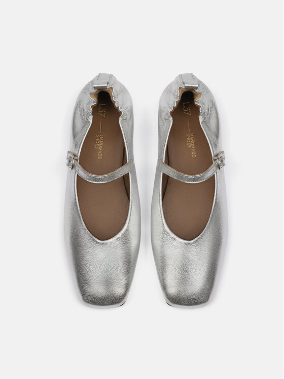 L37 L37 Baleriny LUXE STRIDES Srebrny