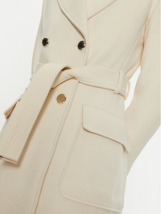 Morgan Morgan Cappotto di lana 242-GANASH Écru Regular Fit