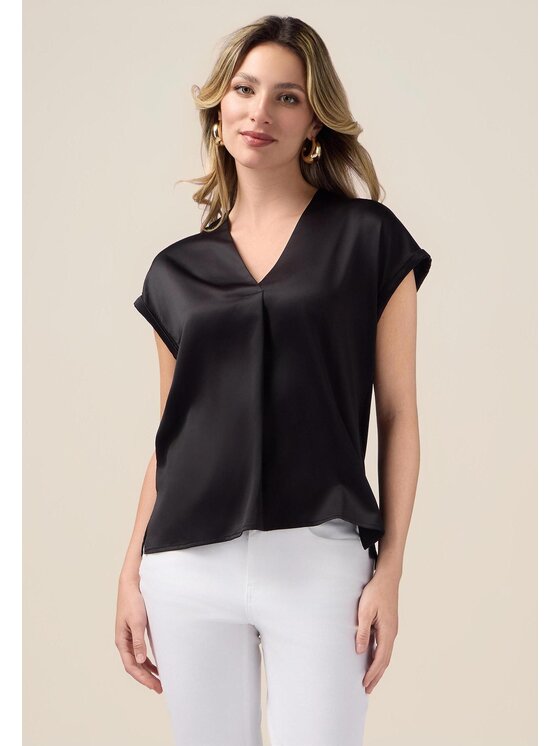Oltre Oltre Bluzka G268J003984N033 Czarny Regular Fit