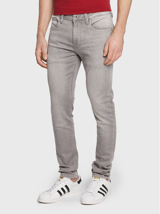 Pepe Jeans Pepe Jeans Jeansy Finsbury PM206321 Šedá Skinny Fit