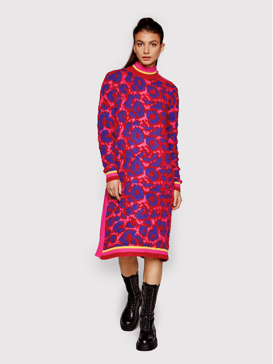 Silvian Heach Silvian Heach Трикотажна сукня PGA22077VE Рожевий Regular Fit