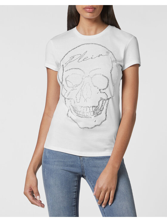 PHILIPP PLEIN PHILIPP PLEIN T-Shirt 1315 Bílá Regular Fit