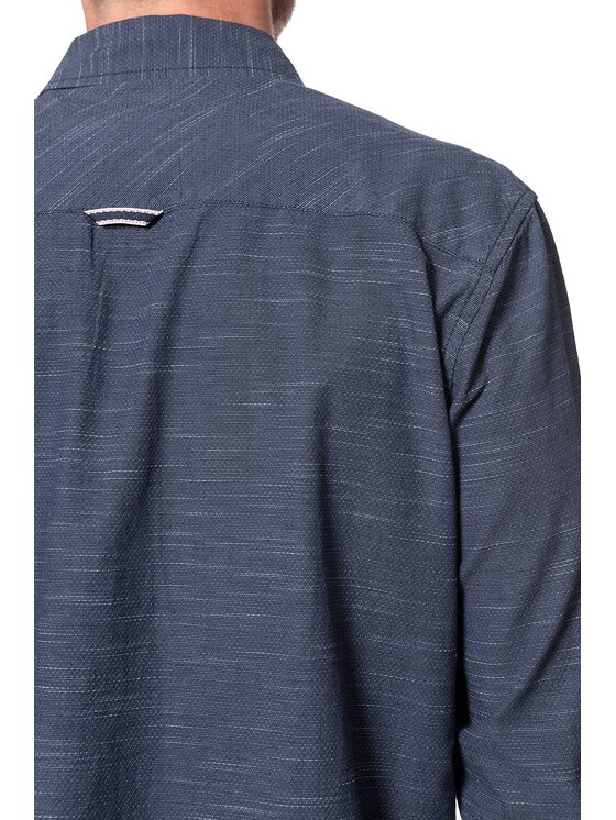 Mustang Mustang Camicia CLEMENS BDC SLUB Blu Regular Fit