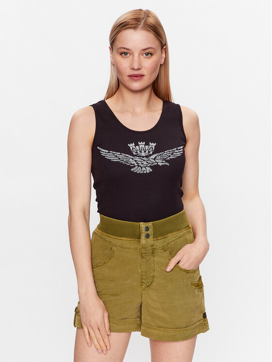 Aeronautica Militare Top 231TS2114DJ585 Negru Regular Fit