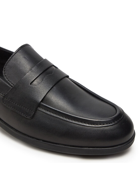 Tommy Hilfiger Tommy Hilfiger Lords Flag Leather Classic Loafer FW0FW08030 Negru