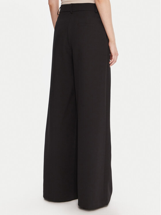 Maryley Maryley Pantaloni di tessuto 25IB579/43NE Nero Regular Fit