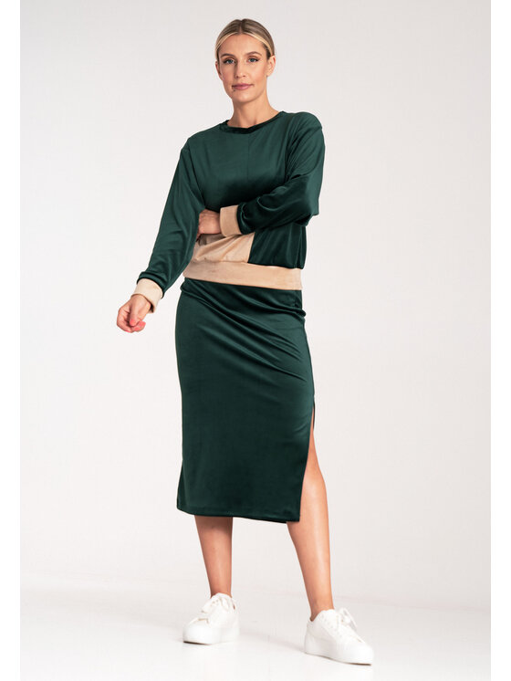 FIGL FIGL Tepláková souprava M1036 Zelená Regular Fit