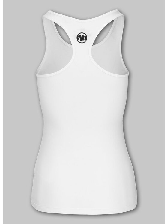 PITBULL PITBULL Tank top Tank Top damski Rib PITBULL R XS Biały Regular Fit