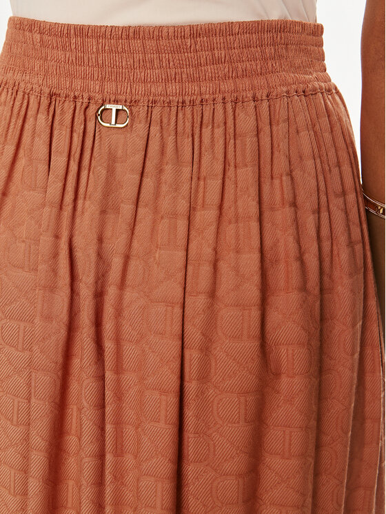 TWINSET TWINSET Midi szoknya 241TT2243 Narancssárga Loose Fit