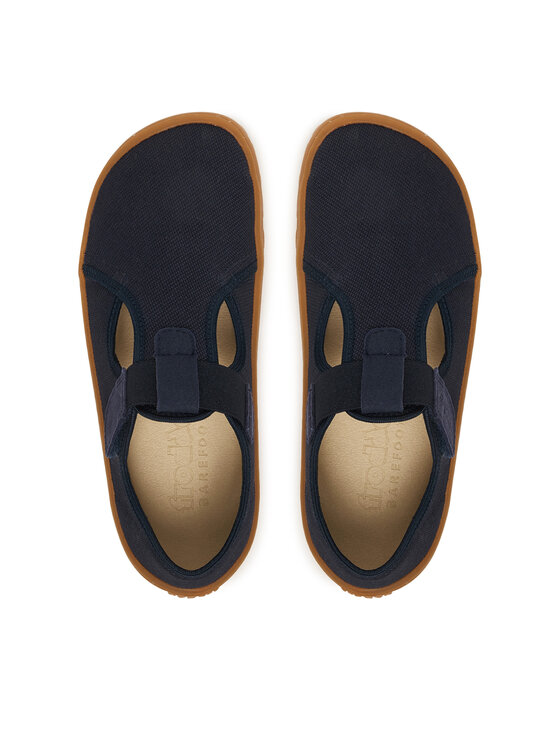 Froddo Froddo Kapcie Barefoot Canvas T-Bar G1700439 D Granatowy