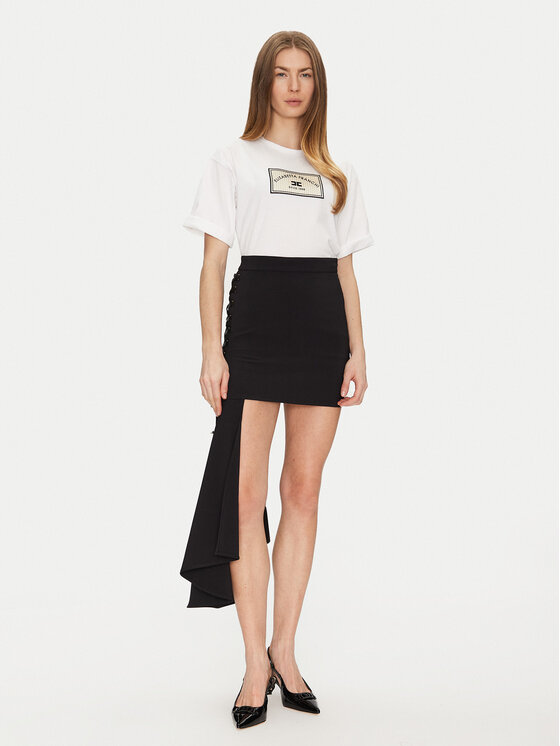 Elisabetta Franchi Elisabetta Franchi Tričko MA-035-51E2-V170 Biela Regular Fit
