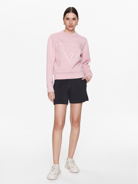 Guess Guess Sportovní kraťasy Elly V2YD10 K7UW2 Šedá Relaxed Fit