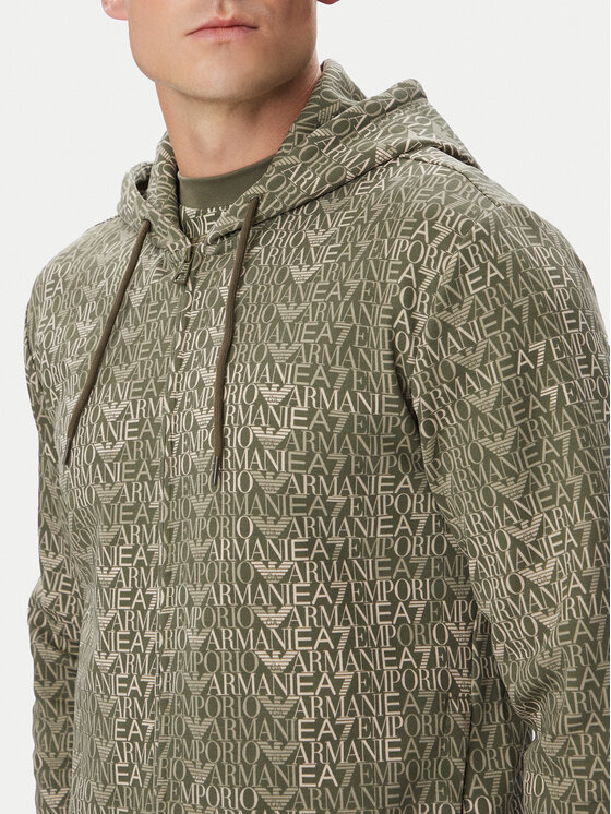 EA7 Emporio Armani EA7 Emporio Armani Bluza 7M002206 AF12660 F7011 Zielony Regular Fit
