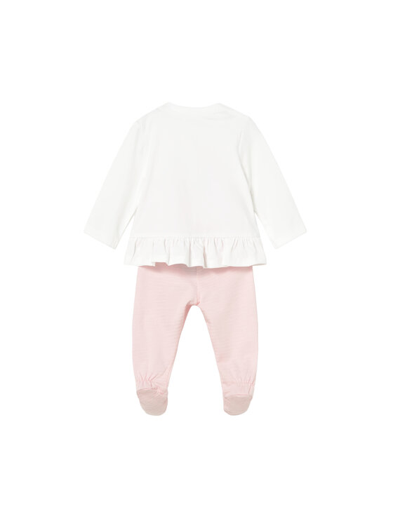 Mayoral Mayoral Rinkinys: palaidinė ir kelnės su pėdutėmis 1593 Rožinė Regular Fit