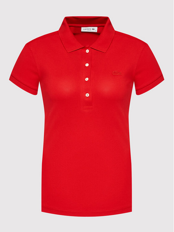 Lacoste Lacoste Polokošile PF5462 Červená Slim Fit