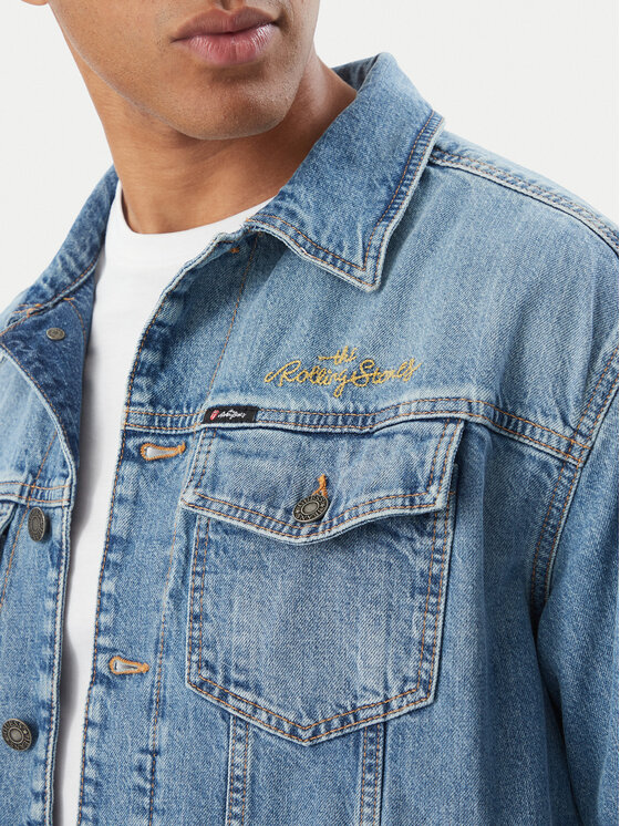Guess Jeans Guess Jeans Džinsinė striukė M6BN56 D1872 Mėlyna Regular Fit