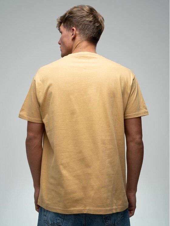 Urban City Urban City T-Shirt T-Shirt Męski Beżowy UrbanCity No Logo S Beżowy Regular Fit