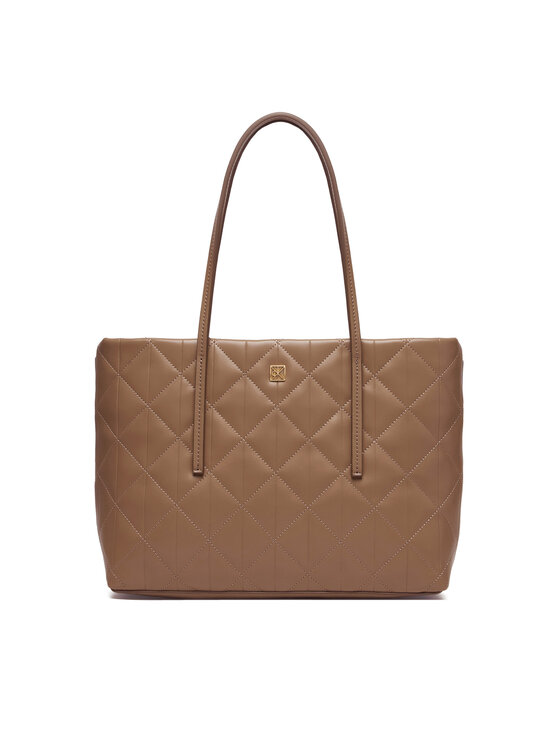 Calvin Klein Calvin Klein Geantă Quilted Small Tote LV04F3325G Bej
