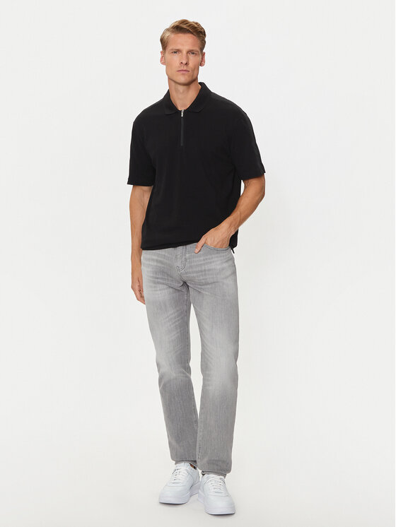 Armani Exchange Armani Exchange Polokošeľa 6DZFLC ZJM5Z 1200 Čierna Regular Fit